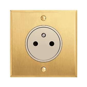 Art d'Arnould univers Mémoire prise de courant 2P+T Surface 16A 250V - or brossé|Arnould-ARD67231