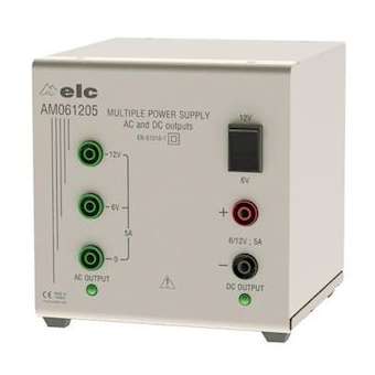 Alimentation 6 ou 12V 5A cc ca|Elc-ELCAM061205