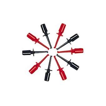 Jeu de 10 grips rouge / noir 40mm umax.: 60D dc rouge / noir|Elc-ELCJGF040A