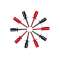 Jeu de 10 grips rouge / noir 40mm umax. : 60D dc rouge / noir