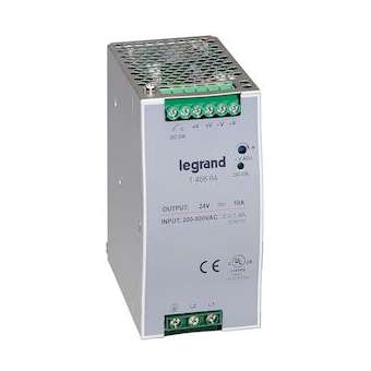Alimentation stabilisée à découpage mono/bi - 120-480 W - sortie 24 V - 240 W|Legrand-LEG146664