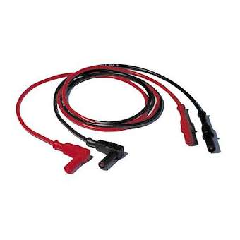 Jeu de cordons Ban. droite (4 mm)/Ban. Coudée (4 mm)-1000V-CATIII|Sefram instruments-FR4SA106