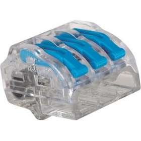 Borne de connexion à levier 3 entrées 0.2 à 4 mm² (x 500)|EMX-EMX103413
