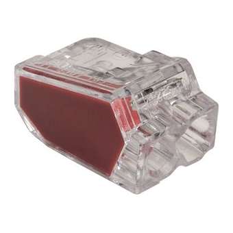 Borne de connexion transparente 2 entrées 0.5 à 2.5 mm² (x 1000)|EMX-EMX103422