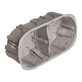 Boîte d'encastrement standard 2 postes profondeur 40 entraxe 71 mm (x 50)|EMX-EMX101240