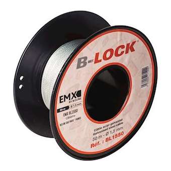 Câblette D 1.5 mm x 400 m acier galvanisé|EMX-EMXBL15400