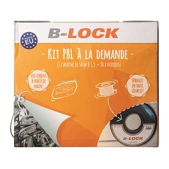 Kit de suspension câblette D 1.5 x 150 m + 100 verrous autobloquants|EMX-EMXPBL100B15150