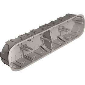 Boîte d'encastrement standard 4 postes profondeur 40 entraxe 71 mm (x 5)|EMX-EMX101440