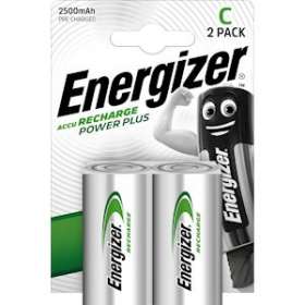 Pile rechargeable C 2500 mAh x 2 rechargeable des centaines de fois|Energizer france-RSN138740