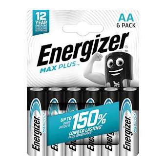 Pile alcaline Max Plus AA x 6+2 notre pile alcaline qui dure le plus longtemps|Energizer france-RSN437355