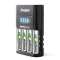 Chargeur 1h recharge 4 piles AA ou AAA en une heure