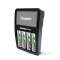 Chargeur Maxi 2000 mAh recharge 4 piles AA ou AAA avec indicateur de chargement