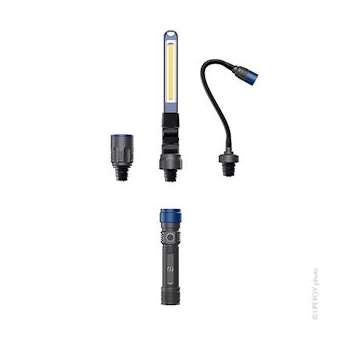 Unité(s) Lampe de travail et torche MULTIFONCTION LED NX 380 lumens rechargeable|Enix energies-NXGETX90100