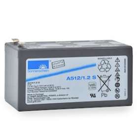 Batterie(s) Batterie plomb etanche gel A512/1.2S 12V 1.2Ah F4.8|Enix energies-NXGAMP8077