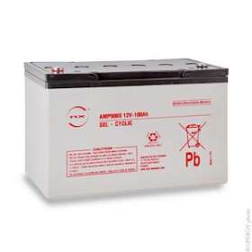 Batterie(s) Batterie plomb etanche gel NX 100-12 Cyclic 12V 100Ah M8-F|Enix energies-NXGAMP9069