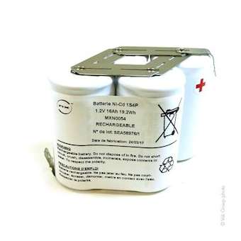 Pack(s) Batterie eclairage secours 4x D HT 1S4P ST6 1.2V 16Ah Cosse|Enix energies-NXGMXN0054