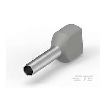 Embout pré-isolé 2 x 2.5 mm² / 2 x 14 AWG - 10 mm - Gris|Entrelec-ENT1SET112007R0000