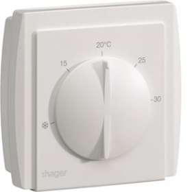Thermostat ambiance à membrane multi-tension chauf eau ch sortie invers 10A 230V|Hager-HAG54185