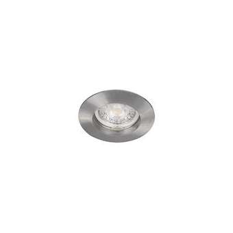 Spot BE BETTER - bague GU10 rond fixe, alu brossé IP20|Europole-POL2303