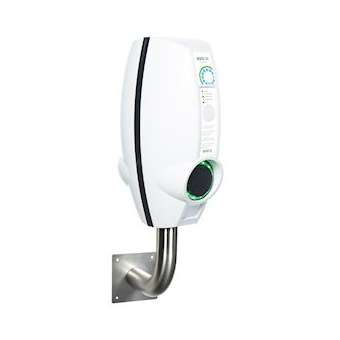 Support coudé inox BusinessLine double pour pose murale déportée (30 cm du mur)|Ev box france-EVX290600