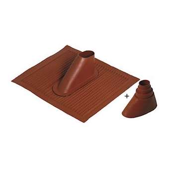 Tuile aluminium couleur brique + cône d'étancheité|Evicom-EVCFTU0741A