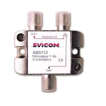 Dérivateur 5 - 2 300 MHz 1 sortie -12 dB|Evicom-EVCABS112