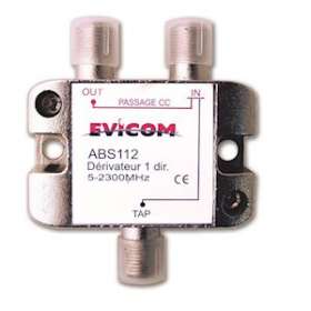 Dérivateur 5 - 2 300 MHz 1 sortie -12 dB|Evicom-EVCABS112