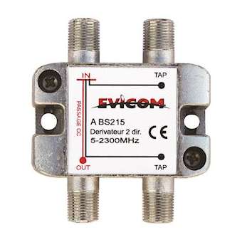 Dérivateur 5 - 2 300 MHz 2 sorties -15 dB|Evicom-EVCABS215