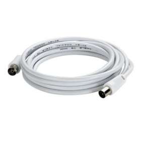Rallonge télévision 1 fiche femelle et 1 fiche mâle D9,52mm - longueur 5m -blan|Legrand-LEG091025