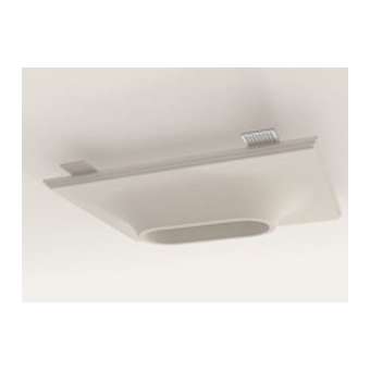 SPOT ENCASTRE COMPACT DOUBLE 2 x GU10 maxi 50W/220V PLATRE NATUREL|Atelier Sedap-SDP3230AA07BC