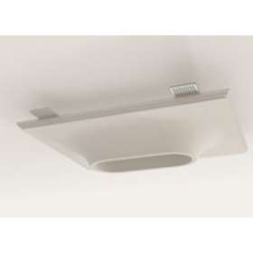 SPOT ENCASTRE COMPACT DOUBLE 2 x GU10 maxi 50W/220V PLATRE NATUREL|Atelier Sedap-SDP3230AA07BC
