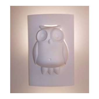 APPLIQUE 3239 'CHOUETTE' PLATRE NATUREL INCANDESCENT|Evidence Sedap-SDP3239AA01