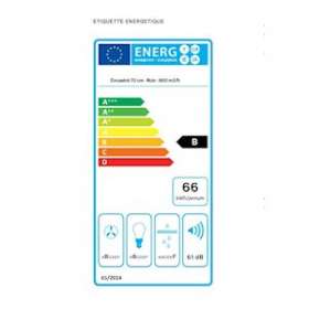 Groupe aspirant 70cm GRUPPO MURANO Noir|Falmec-MECGRUPMU3320