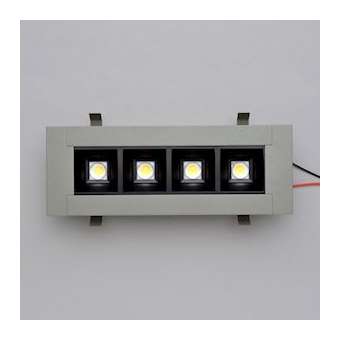 Encastré Grège 12W 500mA 3000K 50DEG noir grainé|Fd eclairage-FDGGG123H300
