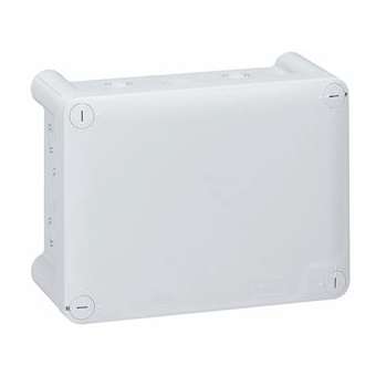 Boîte de dérivation rectangulaire pour presse-étoupe Plexo gris - 155x110x74mm|Legrand-LEG092044