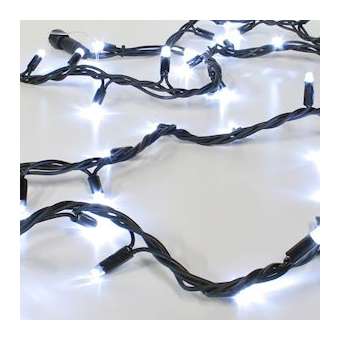 ORIGINAL- Guirlande 20m - 200LED Blanc pétillant - câble noir - 230V|Festilight-FEH54380-2-B0-Z
