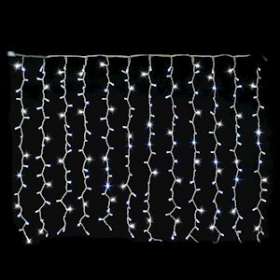 MASTER - Rideau Raccordable 2x1,5m-240 LED Blanc pétillant-12 descentes-230V|Festilight-FEH54412-12-W0-Z