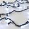 ORIGINAL- Guirlande 10m - 100LED Blanc fixe - câble noir - 230V