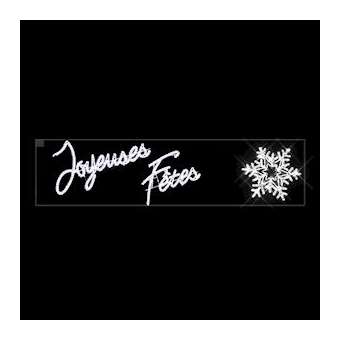 JOYEUSES FETES - Traversée L4mxH1m - LED blanc pétillant - 230V|Festilight-FEH43206LED-P0