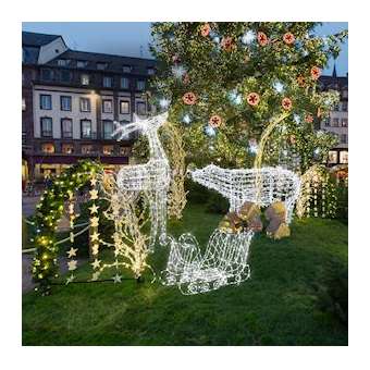 POLAR BEAR -Ours 3D Racc L1,75xH0,98m -LED Blanc 31V|Festilight-FEH40447-W0-31V