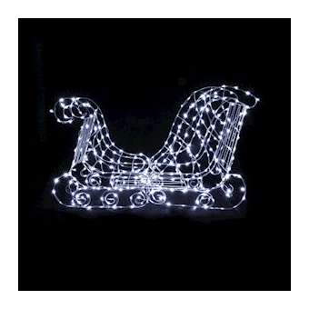 SLEIGH - Traineau 3D L1,48m x H96cm - LED Blanc|Festilight-FEH40455-W0