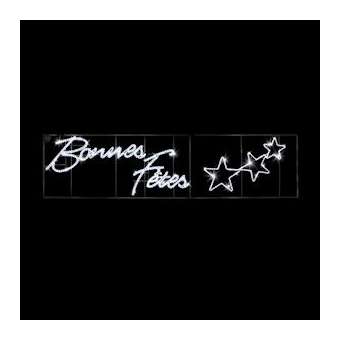BONNES FETES - Traversée L4mxH1m - LED blanc pétillant - 230V|Festilight-FEH43207LED-P0