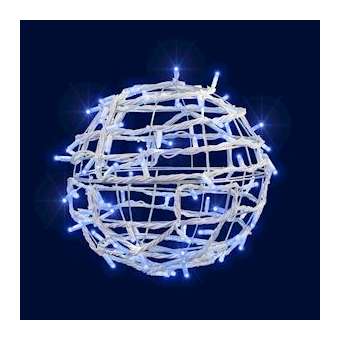 SATURN - Sphère ø40cm - 100LED Bleu pétillant - 230V|Festilight-FEH98604-AWP3-Z