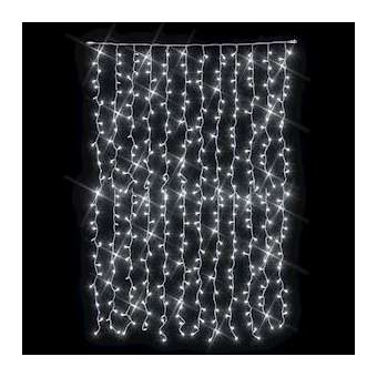 MASTER-Rideau Raccordable 2x3m - 288LED Blanc pétillant - 12 descentes -230V|Festilight-FEH54420-12-WFP0-Z
