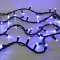 ORIGINAL- Guirlande 20m - 200LED Bleu fixe - câble noir - 230V