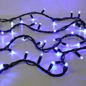 ORIGINAL- Guirlande 20m - 200LED Bleu fixe - câble noir - 230V|Festilight-FEH50385-2-B3-Z