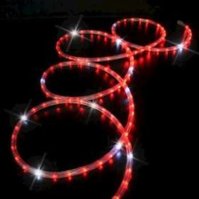 ROPE - Cordon 44m - 30LED/m Rouge pétillant blanc - coupe 1m - 230V|Festilight-FEH172W44H-1