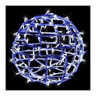 SATURN - Sphère ø60cm - 200LED Bleu pétillant - 230V|Festilight-FEH98606-AWP3-Z
