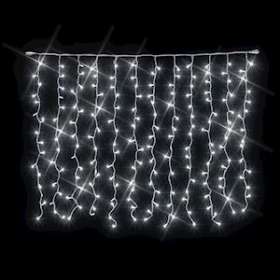 MASTER - Rideau Raccordable 2x1.5m-144LED Blanc pétillant-12 descentes- 230V|Festilight-FEH54419-12-WFP0-Z