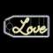 ÉTIQUETTE LOVE-LMF-H1,1 x L0,52m - LED blc froid/chaud - Néon -230V